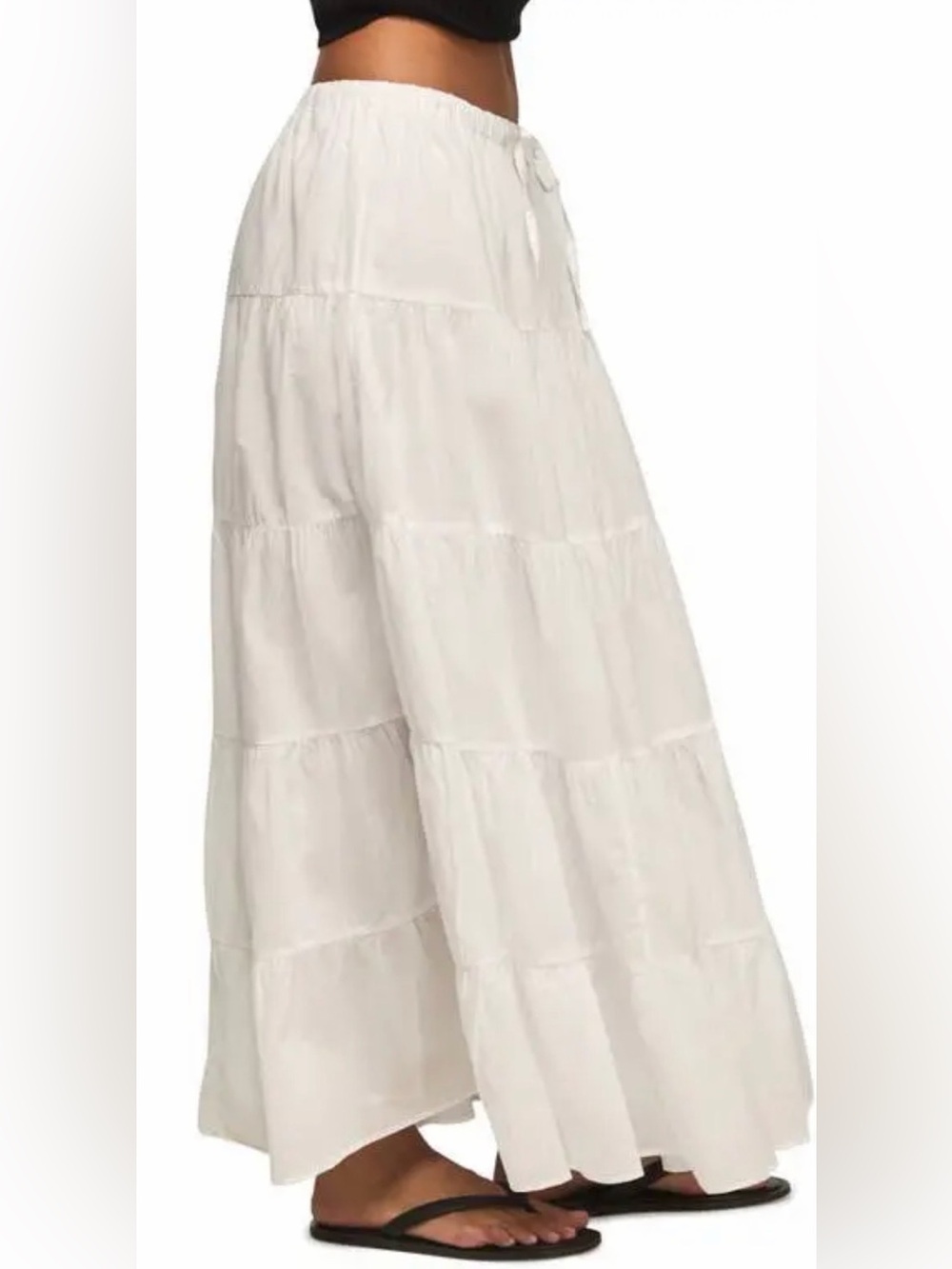 Lucky Brand Tiered Poplin Maxi Skirt NWOT